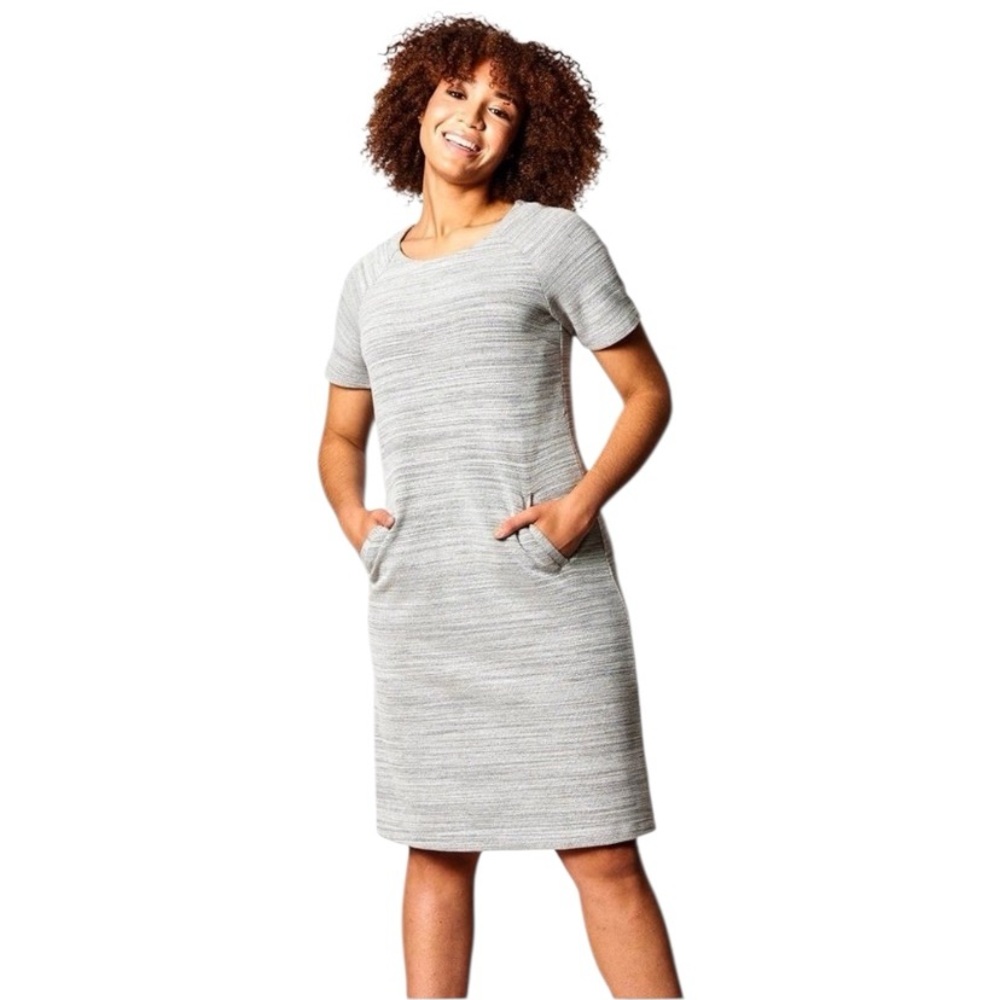 NWT Brass XL The A-Line Light Grey Dress with Pockets Business Casual Comfy